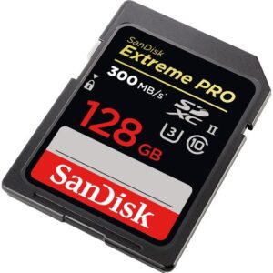 SanDisk 128GB Extreme PRO UHS-II SDXC Memory Card 300mb/Sec