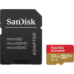 SanDisk 32GB Extreme UHS-I microSDHC Memory Card 100mb/Sec