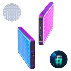 Mamen SL-C02 Video Light RGB 360° Bi-Color LED Illuminator 2500K-9000K with Internal Battery