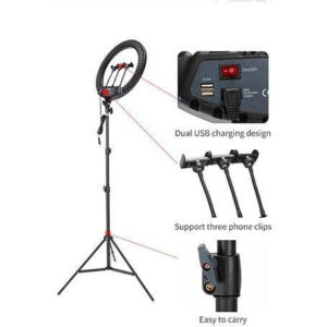 JMARY RING LIGHT FM-21 (21″ OR 54cm) WITH STAND