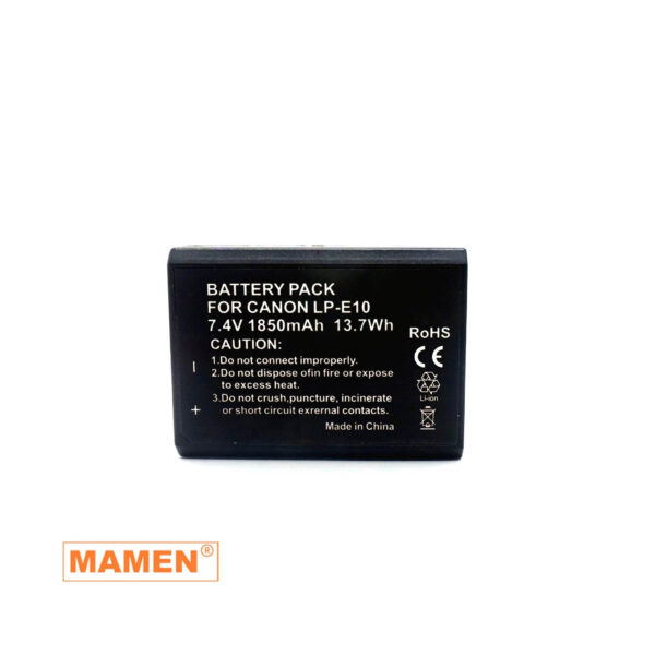 Mamen Lp-E10 1850mah Battery For Canon 1100D 1200D 1300D