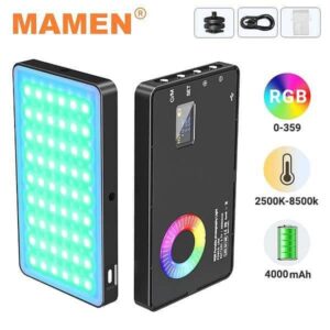 Mamen SL-C02 Video RGB Light With Built-in Battery