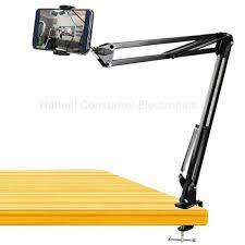 NB-35 Arm Stand Adjustable Foldable For Mobile With Adjustable Mobile Holder And Table Mounting Clamp