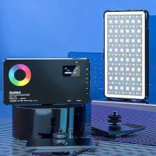 Mamen SL-C02 Video Light RGB 360° Bi-Color LED Illuminator 2500K-9000K with Internal Battery