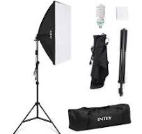 Intey Softbox Kit For Continuous Lighting For Video Recording