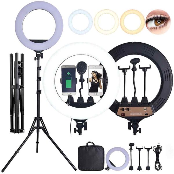 JMARY RING LIGHT FM-21 (21″ OR 54cm) WITH STAND