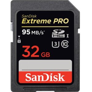 SanDisk 32GB SDHC Memory Card Extreme Pro 95mb/sec