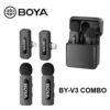 BOYA BY-V3 COMBO Dual Mic For Type C or Iphone IOS Devices