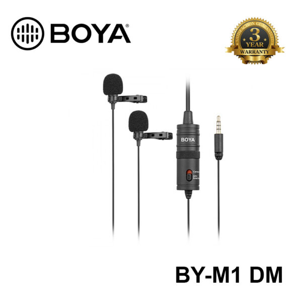 BOYA BY M1 DM Dual Lavaliere Microphone For Camera DSLR