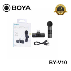 BOYA BY-V10 Wireless Microphone with USB Type-C for Mobile PC And Laptop