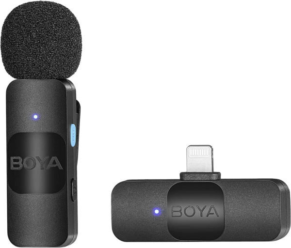 BOYA BY-V2 Wireless Microphone With NR Button for iphone,IOS Devices