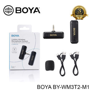 BOYA BY-WM3T2-M1 Wireless Lavalier Microphone with Noise Cancellation