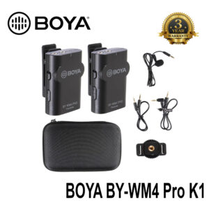 BOYA BY-WM4 Pro K1 Wireless Lavalier Mic for DSLR & Smartphone