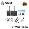 BOYA BY-WM8 Pro-K2 UHF Dual-Channel Wireless Lavalier System