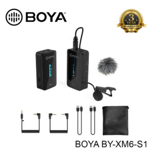 BOYA BY-XM6-S1 Digital Camera-Mount True-Wireless Microphone System