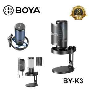 BOYA K3 Desktop Vibrant Lighting Condenser USB Microphone