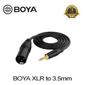 Boya input cable XLR male - 3.5mm TRS locking connector